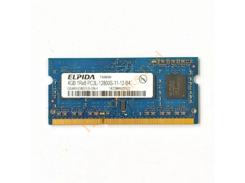 EBJ40UG8EFU0-DJ-F Elpida 4GB DDR3-1333MHz PC3-10600 non-ECC Unbuffered CL9 204-Pin SoDimm 1.35V Low Voltage Memory Module Laptop Memory