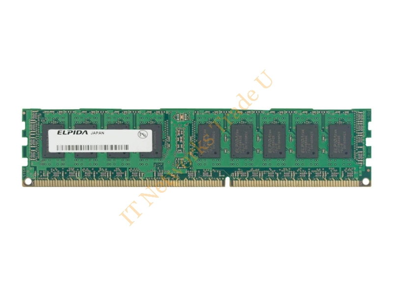 EBJ41RE4BAFA-DG-E Elpida 4GB DDR3-1333MHz PC3-10600 ECC Registered CL9 240-Pin DIMM Dual Rank Memory Module Server Memory