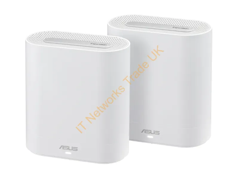 EBM68(W-2-PK) - Asus Expertwifi Ebm68 Tri-Band (2.4 Ghz / 5 Ghz / 5 Ghz) Wi-Fi 6 (802.11Ax) White 4 Internal