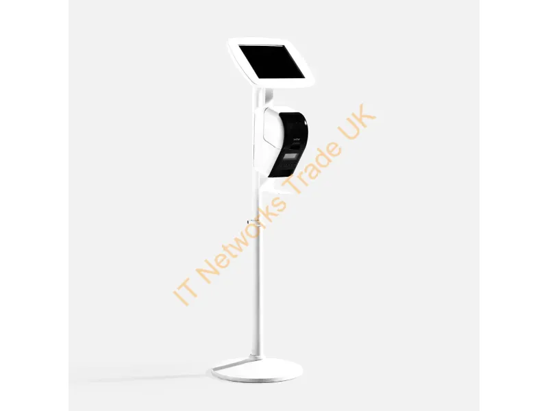 EBR-W1-PD7-MX - Bouncepad Original Elevate + Brother Printer Mount (inc USB Cable) | Apple iPad 7th Gen 10.2 (2019) | White | Covered Front Camera and Home Button