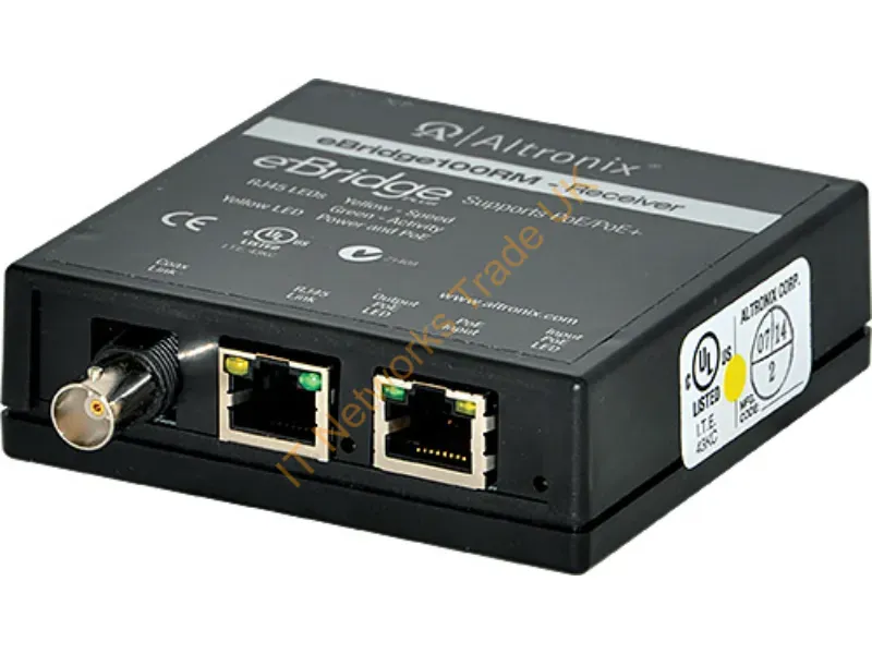 EBRIDGE100RM - Altronix Ebridge100Rm Network Media Converter 100 Mbit/S Black