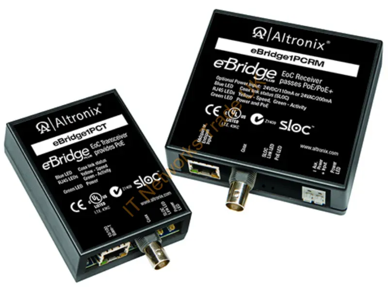 EBRIDGE1PCRMT - Altronix Ebridge1Pcrmt Network Media Converter 25 Mbit/S Black