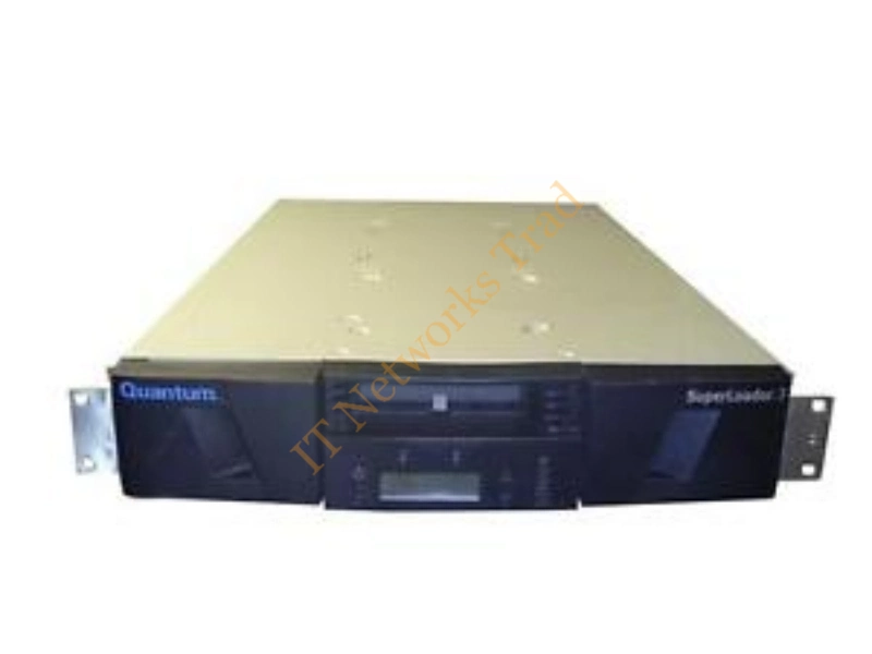 EC-LLDAA-YF Quantum SuperLoader 3 EC-LLDAA-YF Tape Autoloader 1 x Drive/8 x Slot 3.2TB (Native) / 6.4TB (Compressed) SCSI Tape Drive Storage