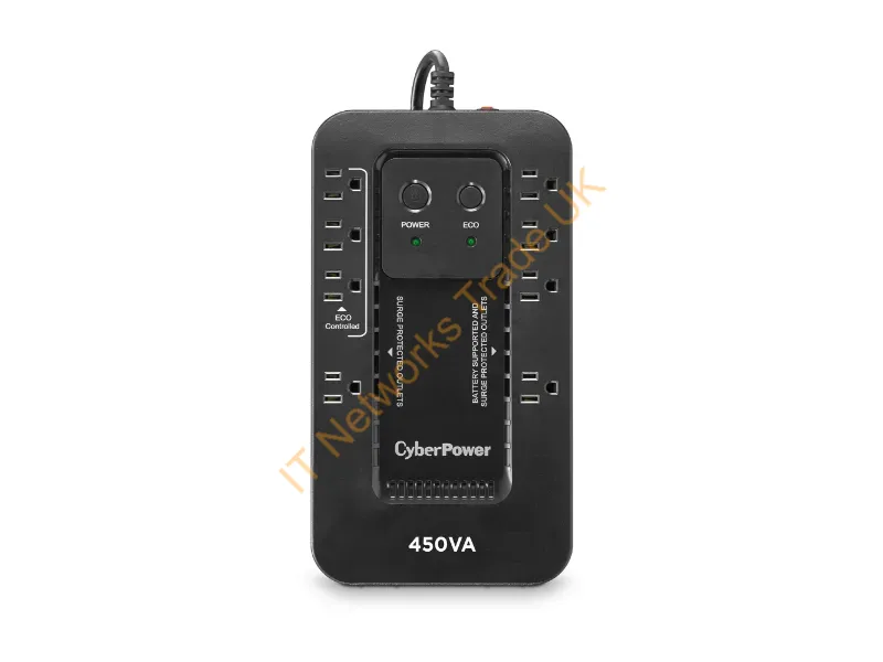 EC450G - Cyberpower Ec450G Uninterruptible Power Supply (Ups) Standby (Offline) 0.45 Kva 260 W 8 Ac Outlet(S)