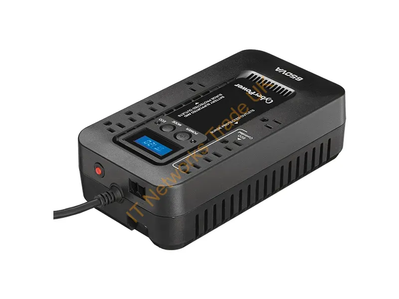 EC650LCD - Cyberpower Ec650Lcd Uninterruptible Power Supply (Ups) Standby (Offline) 0.65 Kva 390 W 8 Ac Outlet(S)