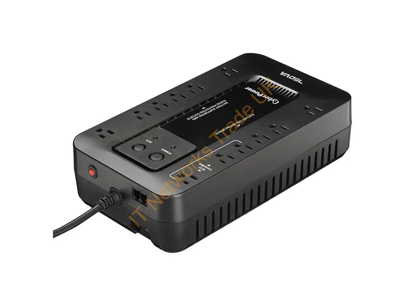 EC750G - Cyberpower Ec750G Uninterruptible Power Supply (Ups) Standby (Offline) 0.75 Kva 450 W 12 Ac Outlet(S)