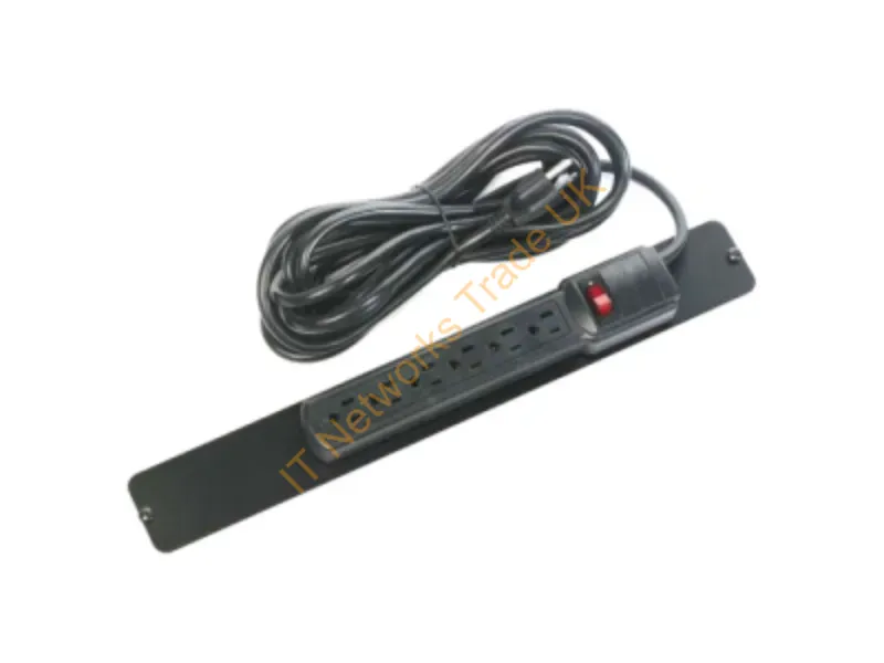 ECF6 - Bretford Ecf6 Surge Protector Black 6 Ac Outlet(S) 100-240 V 236.2" (6 M)