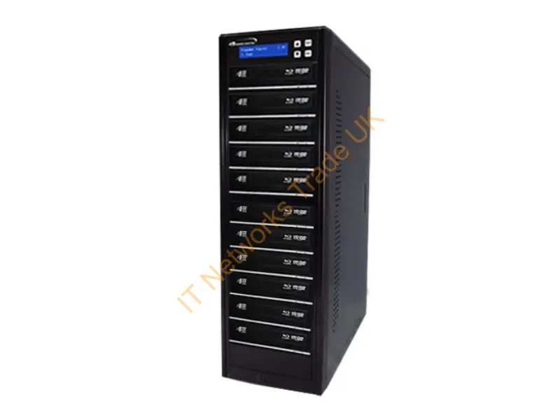 ECON-S11T-BD-BK - Vinpower Digital Econ Sata Blu-Ray/Dvd/Cd 1-11 Optical Disc Duplicator Black 11 Copies