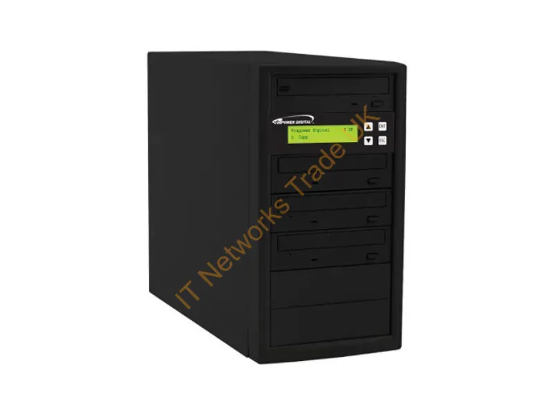 ECON-S3T-DVD-BK - Vinpower Digital Econ Series Sata Dvd/Cd Tower Optical Disc Duplicator Black 11 Copies