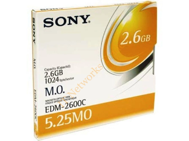 EDM2600 Sony EDM2600 Magneto Optical Media 2.60 GB 5.25 4x DVD Media
