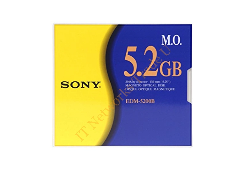 EDM5200 Sony EDM5200 Magneto Optical Media 5.20 GB 5.25 8x DVD Media