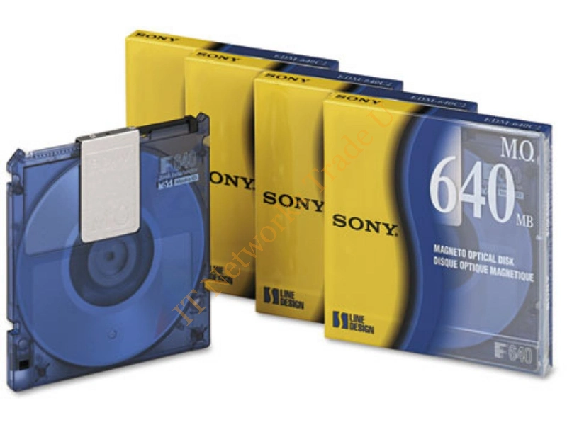 EDM640 Sony 3.5 Rewritable Magneto Optical Media Rewritable 640MB 3.5 DVD Media