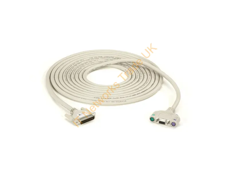 EHN383A-0050 - Black Box Ehn383A-0050 Serial Cable White 598.4" (15.2 M) Kvm Ultra Series, Coax, Vga, Ps/2