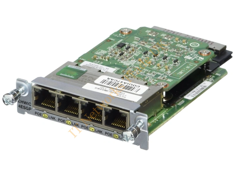 EHWIC-4ESG Cisco 4 Port 10/100/1000 Enhanced High-Speed WAN Interface Card Networking Accessory