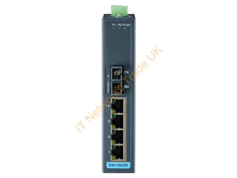 EKI-2525S-AE - Advantech Eki-2525S Unmanaged Fast Ethernet (10/100) Black