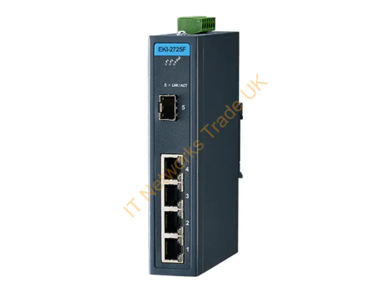 EKI-2725F-AE - Advantech Eki-2725F Unmanaged L2 Gigabit Ethernet (10/100/1000) Black