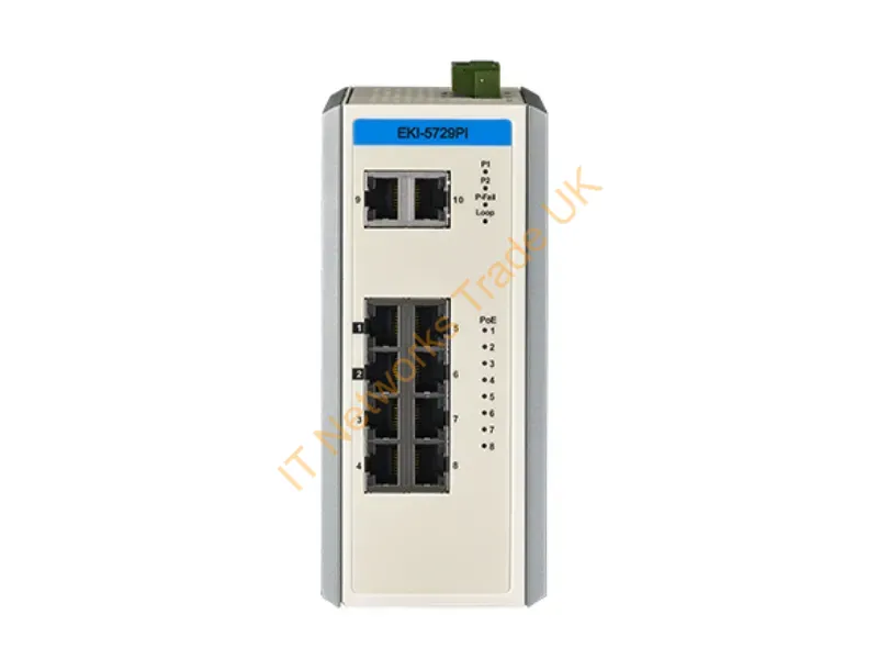 EKI-5729PI-AE - Advantech Eki-5729Pi-Ae Network Switch Unmanaged Gigabit Ethernet (10/100/1000) Power Over Ethernet (Poe) White