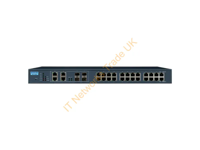 EKI-7428G-4CPI-AE - Advantech Eki-7428G-4Cpi-Ae Network Switch Managed L2 Gigabit Ethernet (10/100/1000) Power Over Ethernet (Poe) 1U Black