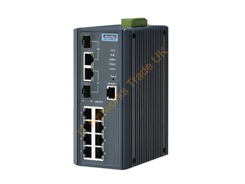 EKI-7710E-2C-AE - Advantech Eki-7710E-2C-Ae Network Switch Managed Gigabit Ethernet (10/100/1000) Black