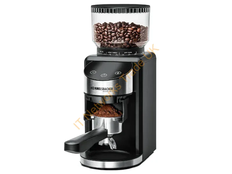 EKM400 - Rommelsbacher EKM 400 coffee grinder 200 W Black, Stainless steel