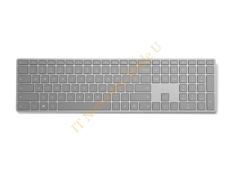 EKZ-00007 - Microsoft Modern Keyboard with Fingerprint ID Bluetooth QWERTZ German Grey
