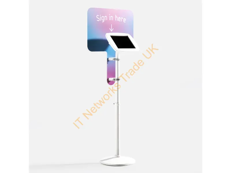 EL-BRD-W4-PM5-MX - Bouncepad Original Elevate + Branding Board (inc USB Cable) | Apple iPad Pro 5th Gen 11-inch (2024) | White | Covered Front Camera and Home Button