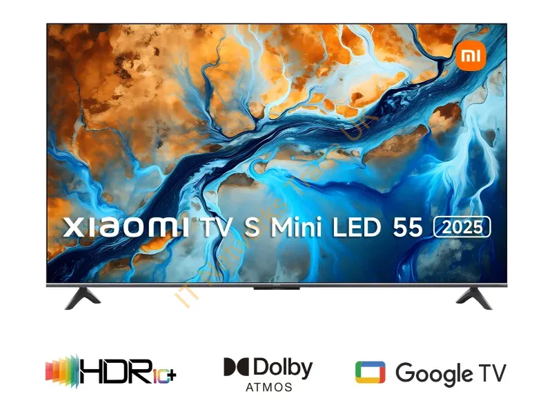 ELA5666EU - Xiaomi TV S Mini LED 55 2025 139.7 cm (55") 4K Ultra HD Smart TV Wi-Fi Black 1200 cd/m�
