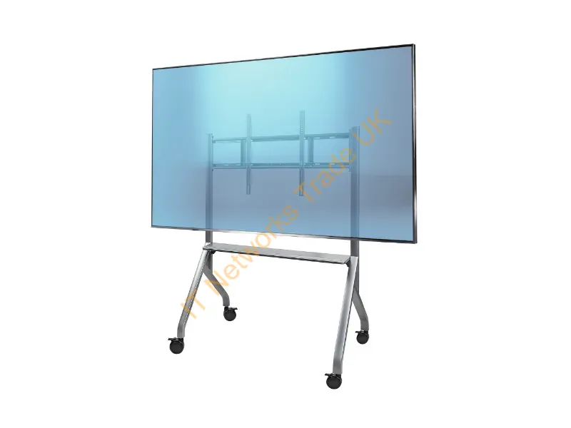 ELB1-TV-CART - StarTech.com Easel-Style TV Cart for up to 100-inch and 220lb / 100kg Displays, Height Adjustable Rolling / Mobile Stand, 3" Lockable Wheels for Easy Transport