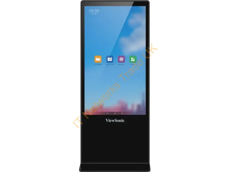 EP5542T - Viewsonic Ep5542T Signage Display Totem Design 55" Led 450 Cd/M 4K Ultra Hd Black Touchscreen Android 8.0