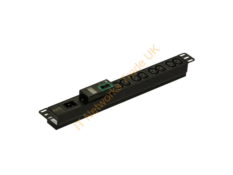 EPDU1016M - APC Easy Rack PDU, Metered, 1U, 1 Phase, 3.7kW, 230V, 16A, 8 x C13 outlets, IEC60320 C20 inlet