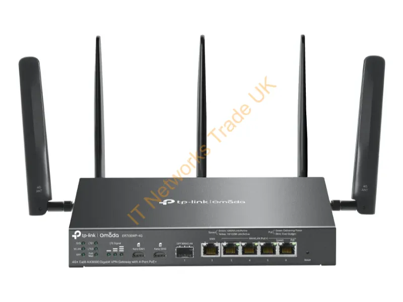 ER706WP-4G - Tp-Link Er706Wp-4G Wireless Router Gigabit Ethernet Dual-Band (2.4 Ghz / 5 Ghz) Black