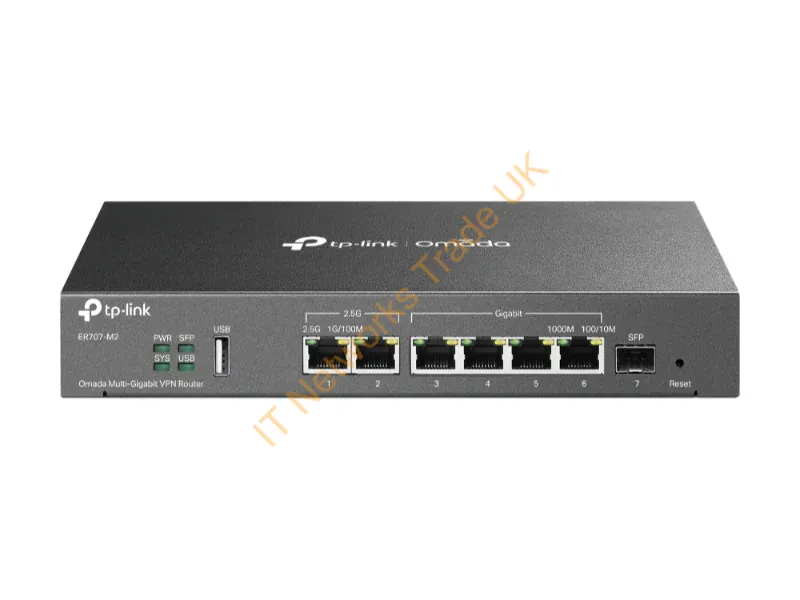 ER707-M2 - Tp-Link Omada Er707-M2 Wired Router 2.5 Gigabit Ethernet, Fast Ethernet, Gigabit Ethernet Black