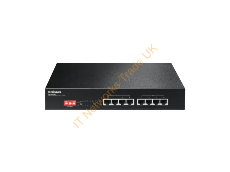 ES-1008PV2 - Edimax ES-1008P V2 Fast Ethernet (10/100) Power over Ethernet (PoE) Black network switch