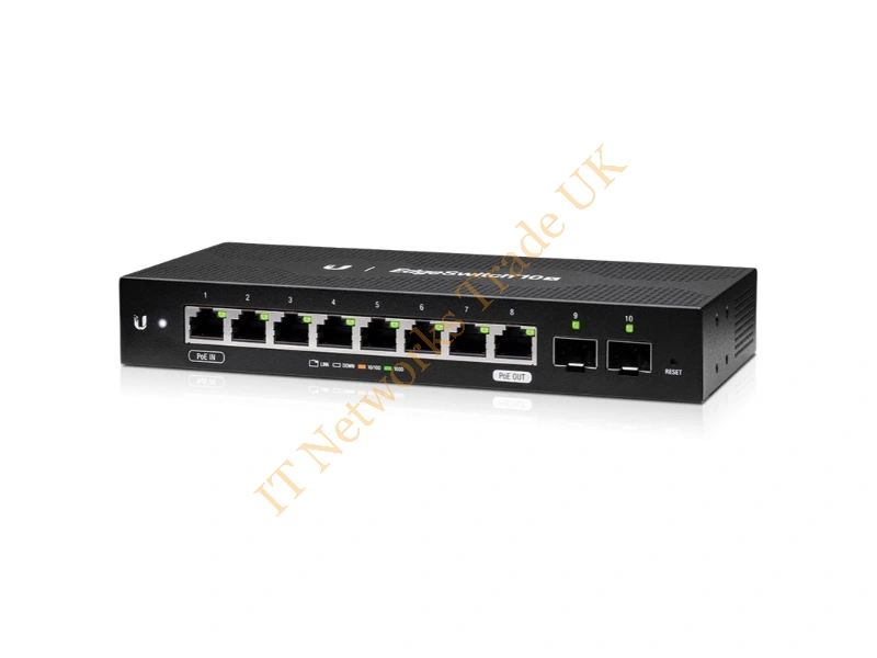 ES-10X - Ubiquiti Edgeswitch 10X Managed L2 Gigabit Ethernet (10/100/1000) Power Over Ethernet (Poe) Black