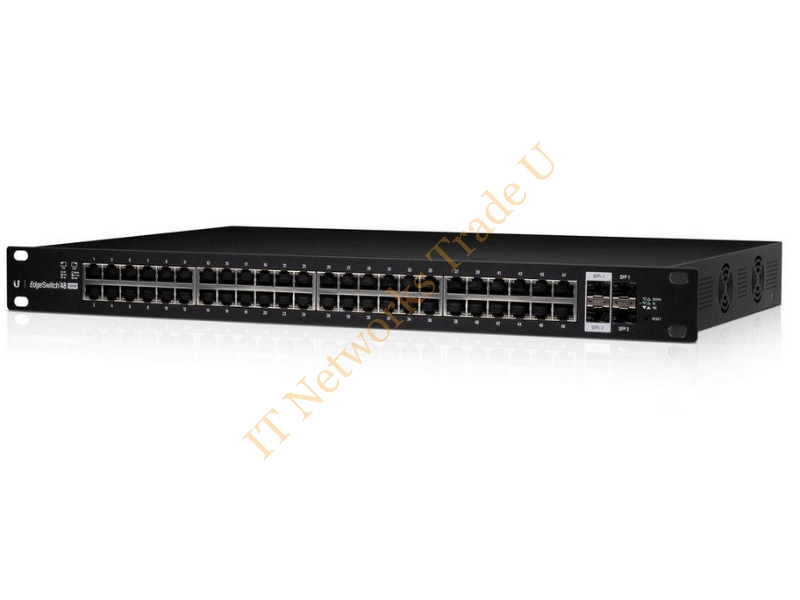 ES-48-750W - Ubiquiti Networks ES-48-750W Managed network switch L2/L3 Gigabit Ethernet (10/100/1000) Power over Ethernet (PoE) 1U Black network switch