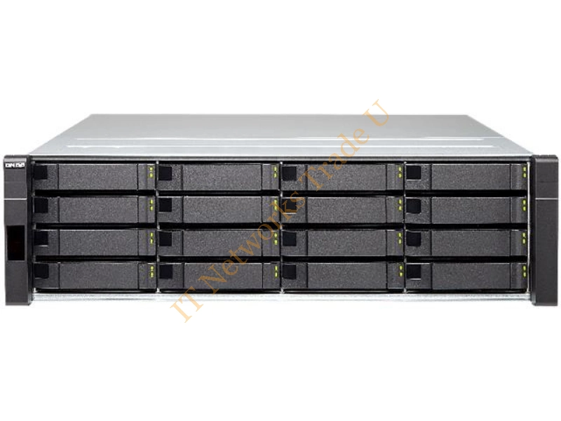 ES1640DC-V2-E5-96G - QNAP ES1640dc NAS Rack (3U) Ethernet LAN Black NAS Servers