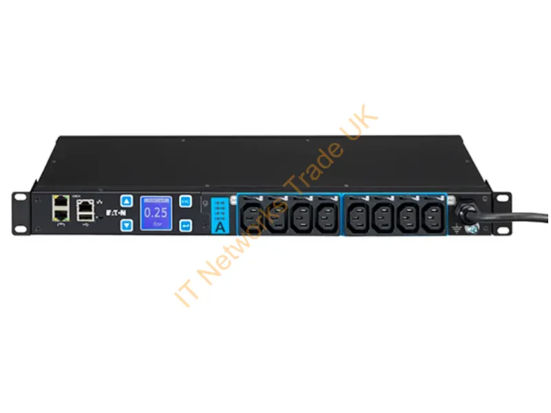 ESWH28 - Eaton ESWH28 8AC outlet(s) 1U Black power distribution unit (PDU)