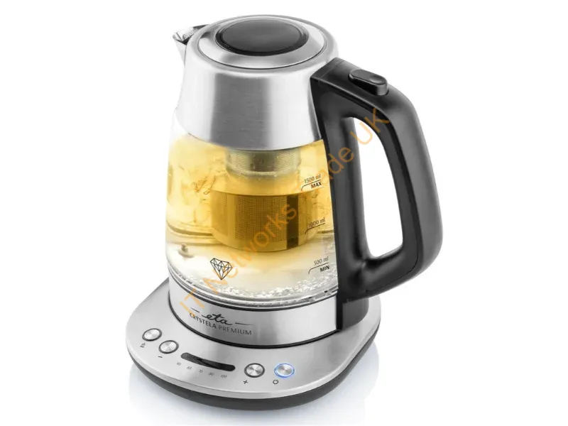 ETA915390000 - Eta ETA915390000 electric kettle 1.5 L 2200 W Black, Stainless steel, Transparent