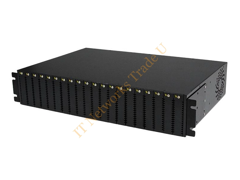 StarTech.com 20-Slot 2U Rack Mount Media Converter Chassis for ET Series 2 Fiber Media Converter Accessory