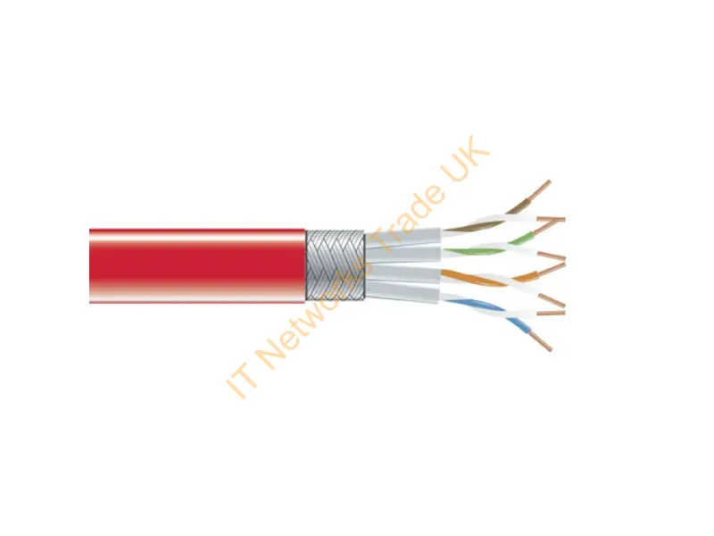 EVNSL0272RD-1000 - Black Box Cat6, 30M Networking Cable Red 1181.1" (30 M) S/Ftp (S-Stp)
