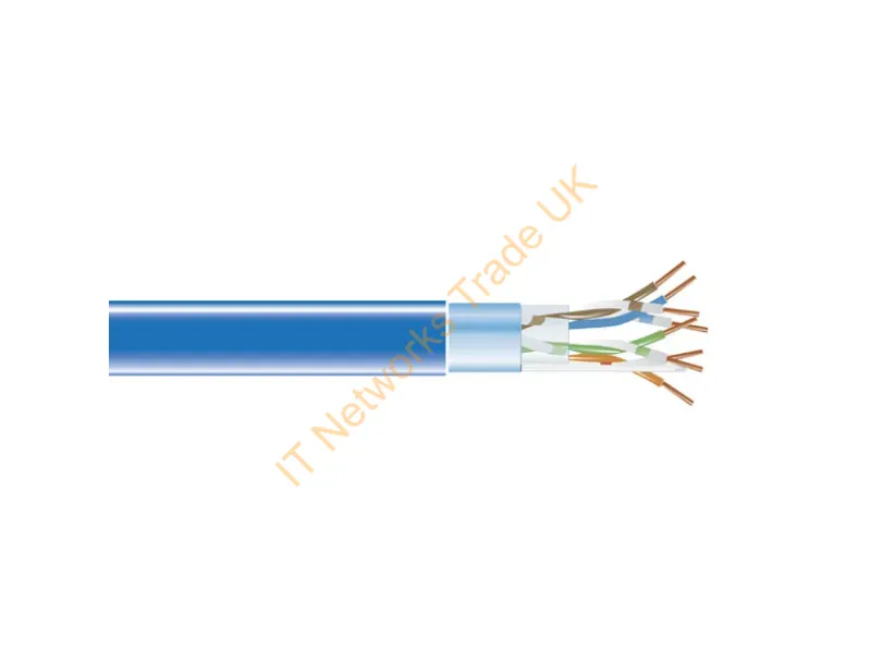 EVNSL0501A-1000 - Black Box Cat5E Shielded 350-Mhz Solid Bulk Cable Networking Cable Blue 12000" (304.8 M) U/Ftp (Stp)