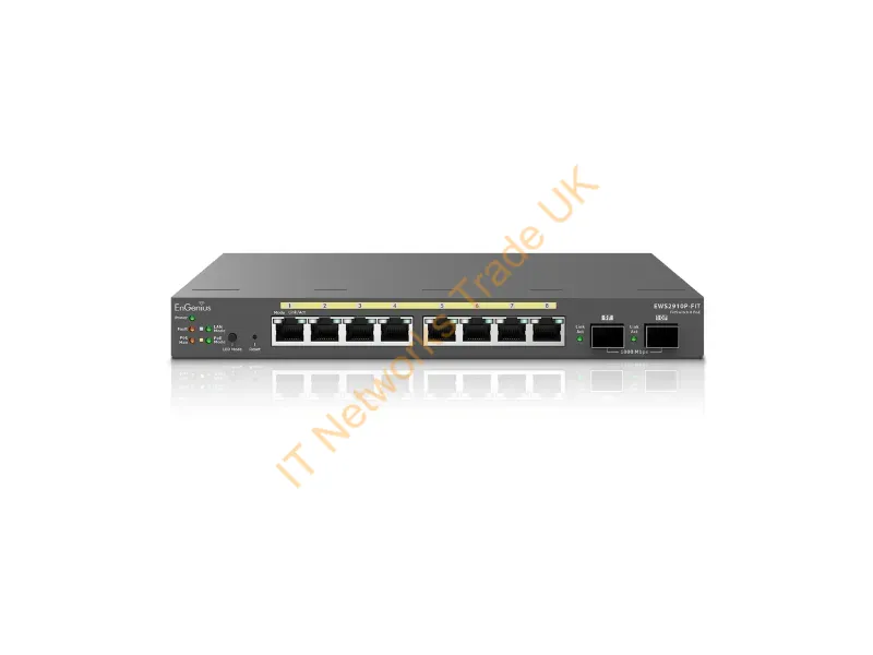 EWS2910P-FIT - Engenius Ews2910P-Fit Network Switch Managed L2+ Gigabit Ethernet (10/100/1000) Power Over Ethernet (Poe) Black