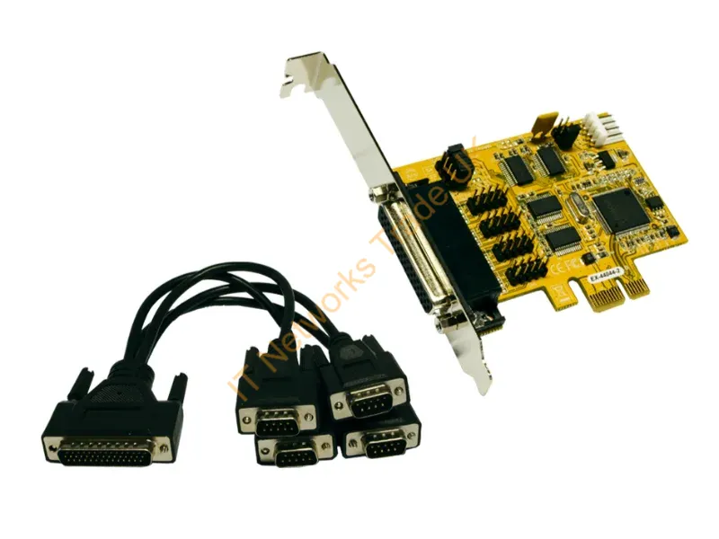 EX-44044-2 - IO Exsys PCIe 4x Seriell DB9 (EX-44044-2) LP inkl. Low-Profi