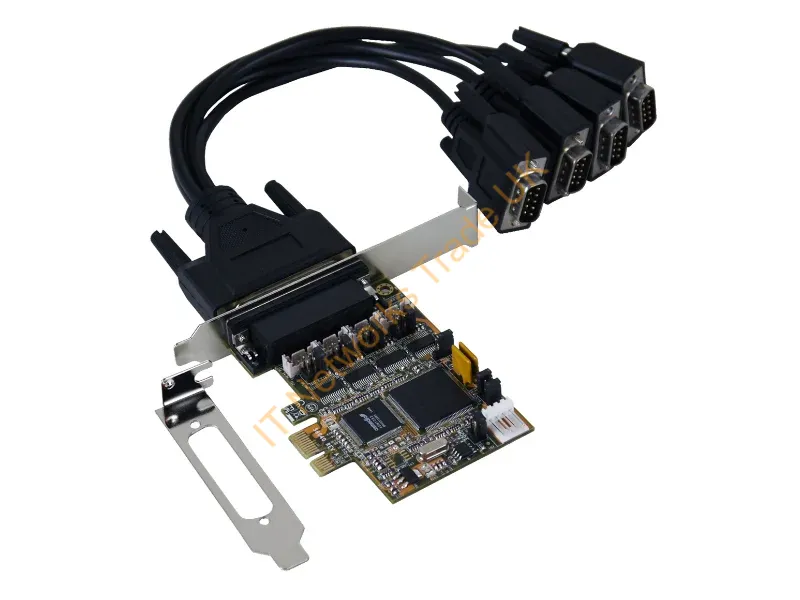 EX-44384 - IO Exsys PCIe 4x Seriell DB9 (EX-44384) LP+++ inkl. Low-Prof