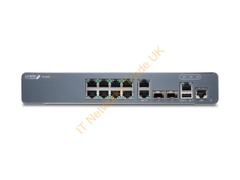 EX4000-8P - Juniper Ex4000-8P Network Switch Managed L2/L3 Gigabit Ethernet (10/100/1000) Power Over Ethernet (Poe) 1U Gray