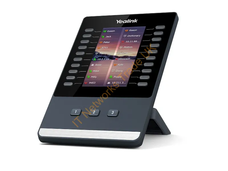 EXP43 - Yealink EXP43 IP add-on module Black, Grey 23 buttons