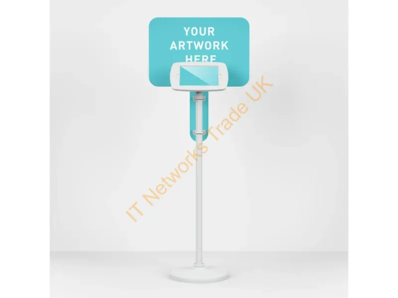 EXT-BPB2-W - Bouncepad Placard Branding Board | White | Includes Attachments for our Floorstanding Range