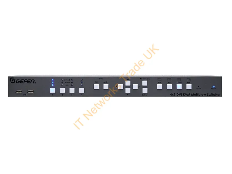 EXT-DVIK-MV-41 - Gefen Ext-Dvik-Mv-41 Kvm Switch Rack Mounting Gray