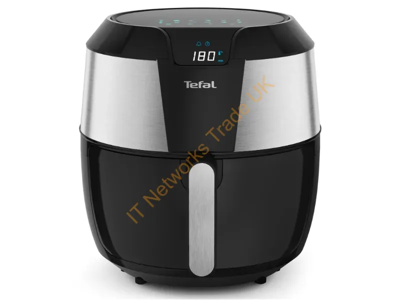 EY701D15 - Tefal Easy Fry EY701D Single 5.6 L Stand-alone 1850 W Hot air fryer Black, Stainless steel