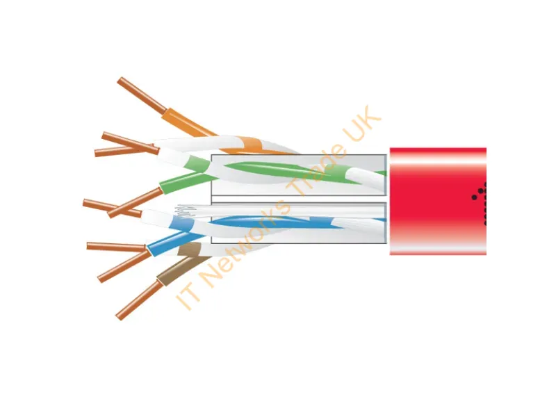 EYN869B-PB-1000 - Black Box Cat6, 1000 Ft Networking Cable Red 12007.9" (305 M) U/Utp (Utp)
